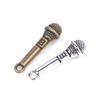 10Pcs Dollhouse Diy Accessories Retro Zinc Alloy Music Microphone Pendant