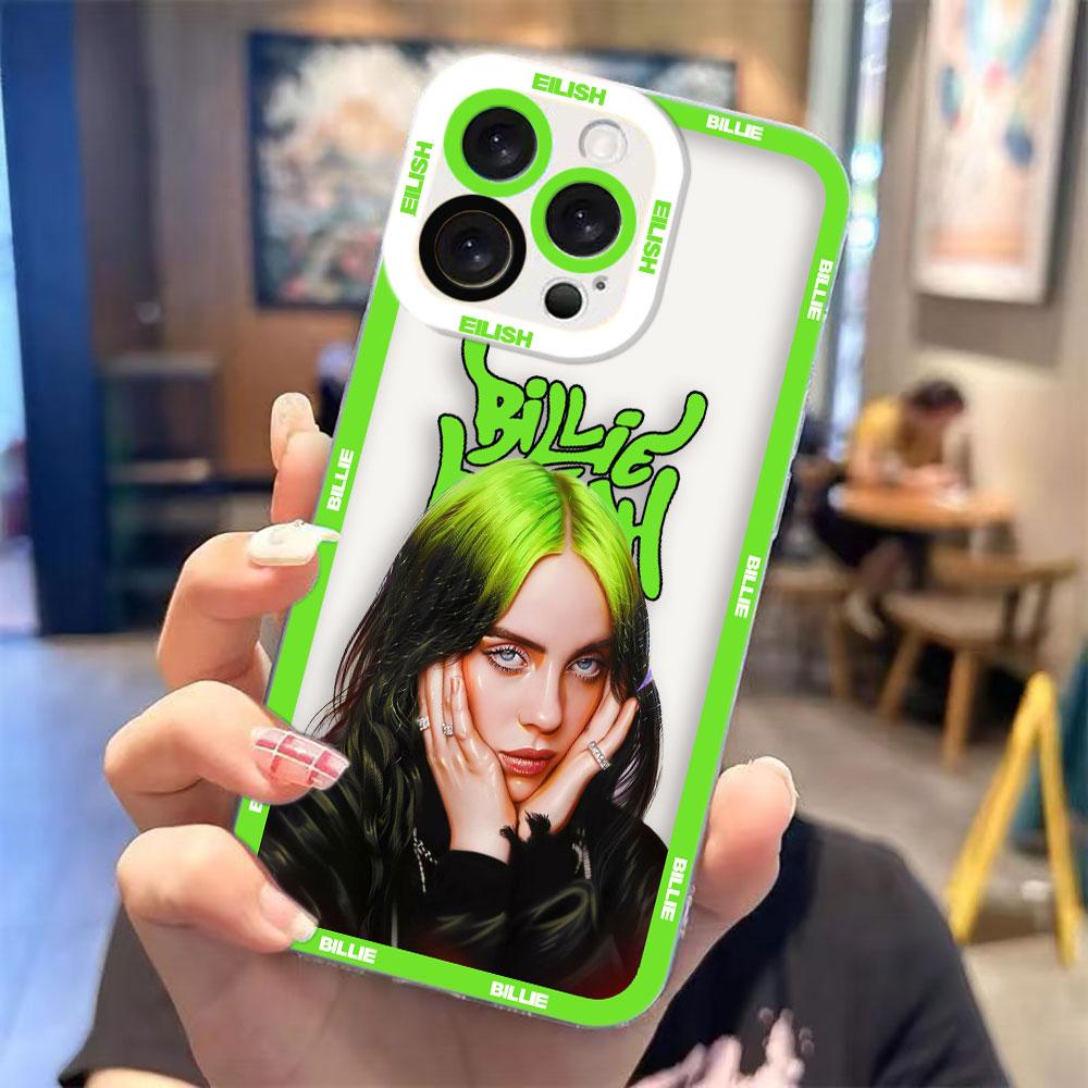 Постер B-Billies E-Eilishs Обложка Прозрачный Чехол Для Телефона Для iPhone Apple 17 AIR 16E 16 15 14 12 13 11 Pro Max Plus XR DIY Чехол-Оболочка