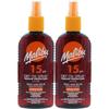 Сухое масло-спрей SPF15 Бронзирующее масло для загара 200 мл x 2 шт.