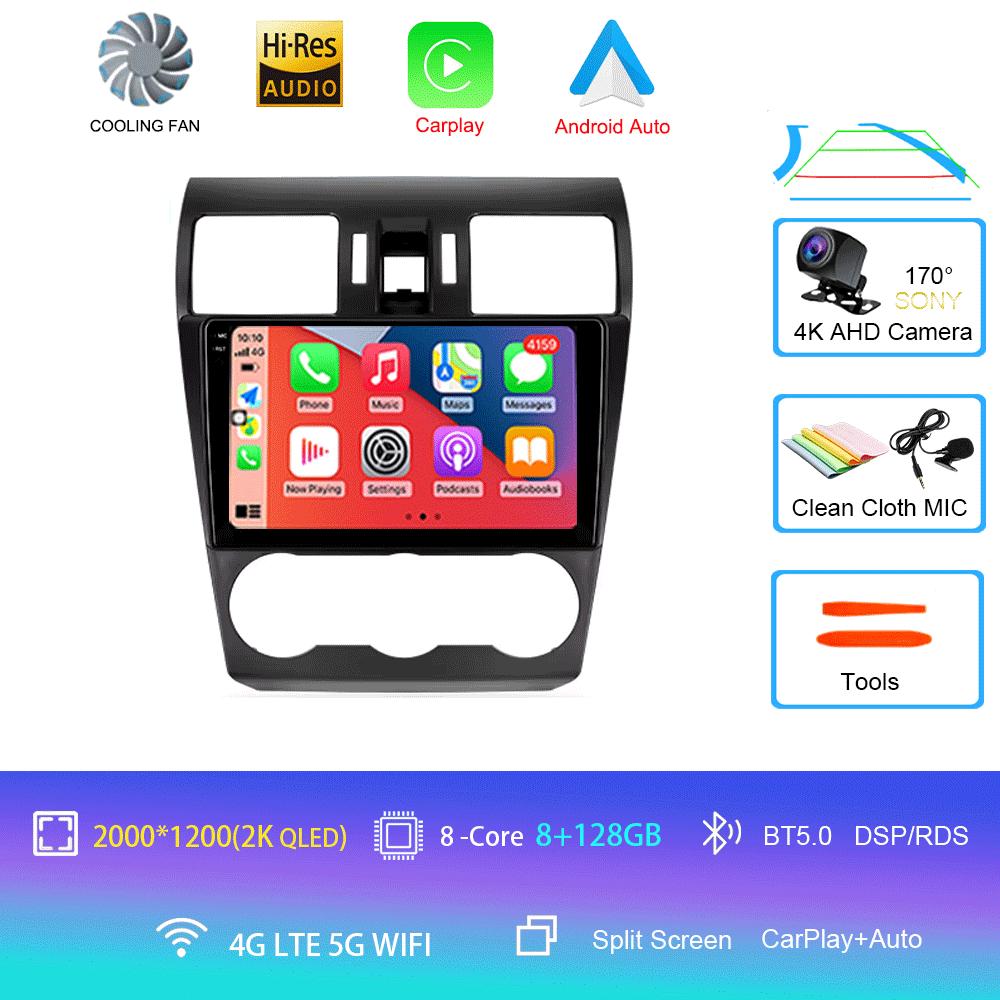 Android 14 Видеоплеер Автомобильный Радиоприемник Carplay Мультимедиа Для Subaru Forester 4 SJ XV WRX 2012- 2018 Автомагнитола GPS Стерео Головное Устройство