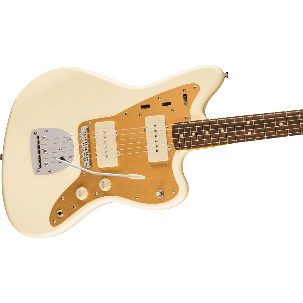 Электрогитара Squier by Fender J Mascis Jazzmaster®, Накладка из лаврового дерева, Винтажный белый с мягкой...