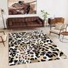 Nordic Luxury Living Room Carpets Leopard Print Rugs for Bedroom Sofa Table Beside Large Rug Non-slip Washable Coffee Table Mat