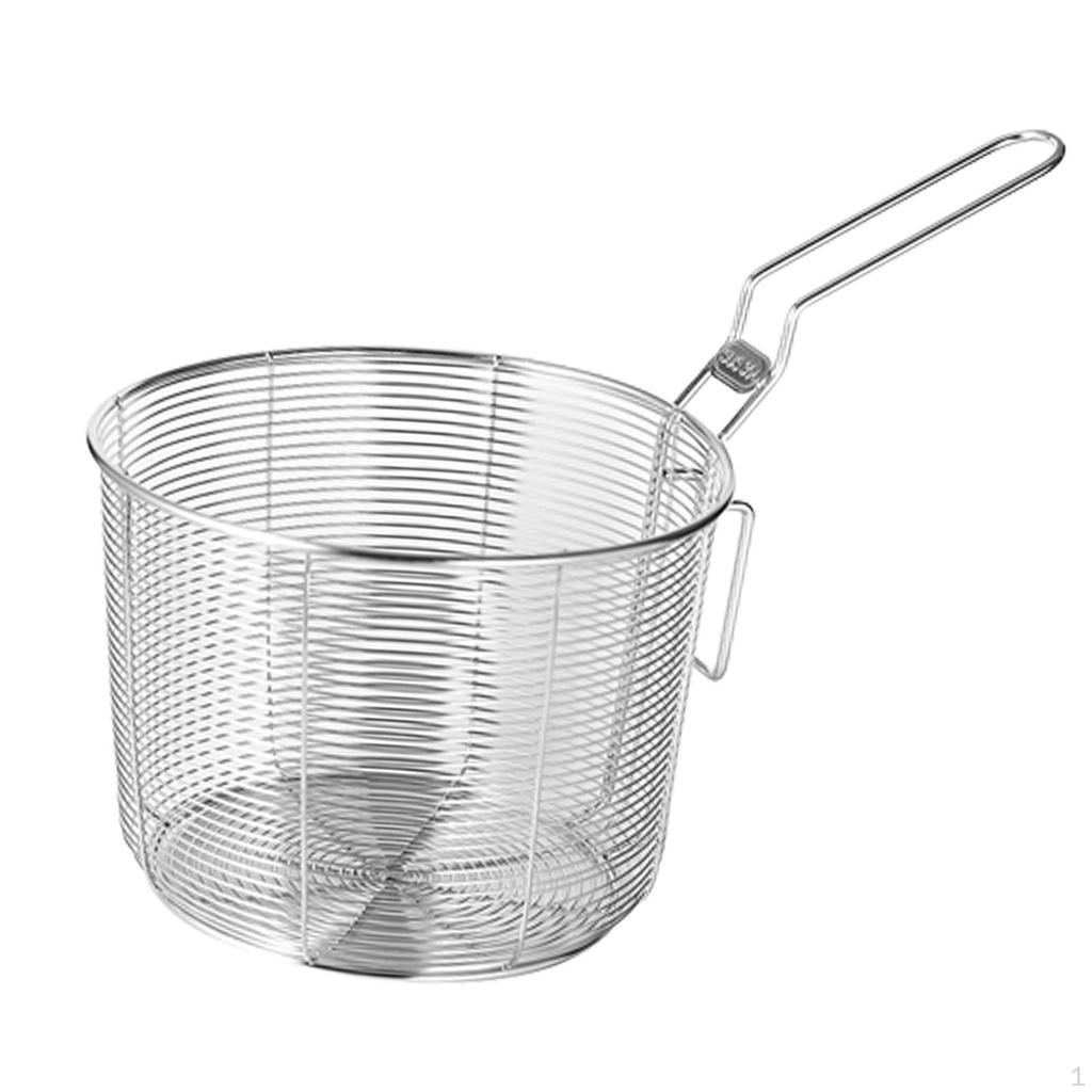 Deep Fryer Basket with Handle, for French Fries, Mini Basket, Sieve, Sifter, Easy to