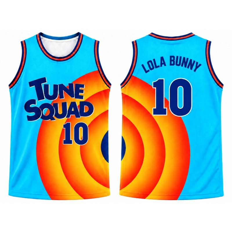 2026 Новая коллекция Looney Tunes Space Jam 2 Команда Мультяшек Баскетбольная майка Багз Банни Даффи Дак Таз Твити Детская Взрослая Унисекс Майка-безрукавка