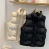 Хлопок осень и зима новый тонкий и универсальный пуховый хлопковый жилет женский короткий жилет повседневный хлопковый жилет