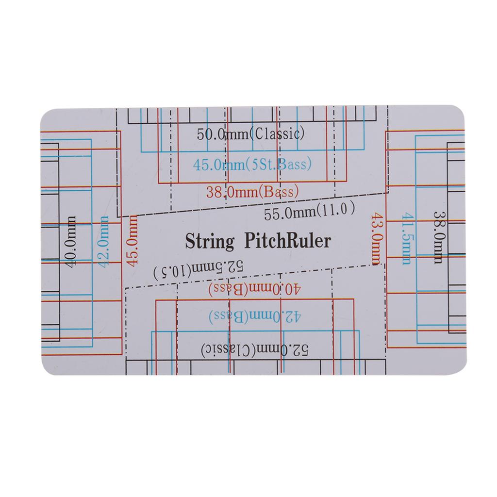 2 шт. линейка для измерения струн, измерительные инструменты для гитары, бас-инструмента, аксессуары