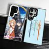 Мягкий чехол для телефона Sword Art Online для Samsung Galaxy S24 S25 FE S26 Edge S23 Ultra S22 Plus S21 + Ударопрочная задняя крышка