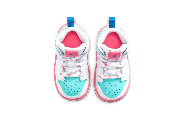 Jordan 1 Белый Розовый Зеленый Soar TD 644507-102