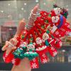 New Christmas Cartoon Keychain Bag Pendant Exquisite Santa Claus Car Keychain Small Gift
