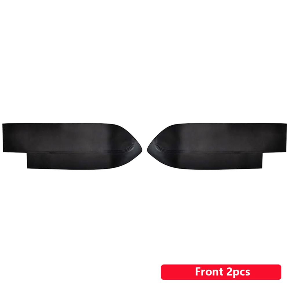 Черный кожаный чехол на подлокотник передней двери для Honda CRV 2007 2008 2009 2010 2011, подлокотник двери автомобиля, панель кожного покрова, отделка