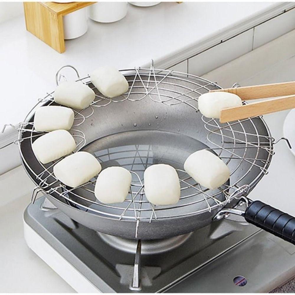 Подставка для фильтрации масла из нержавеющей стали, полукруглая, для слива при варке на пару, держатель для масла, подставка для жарки, кухонные гаджеты