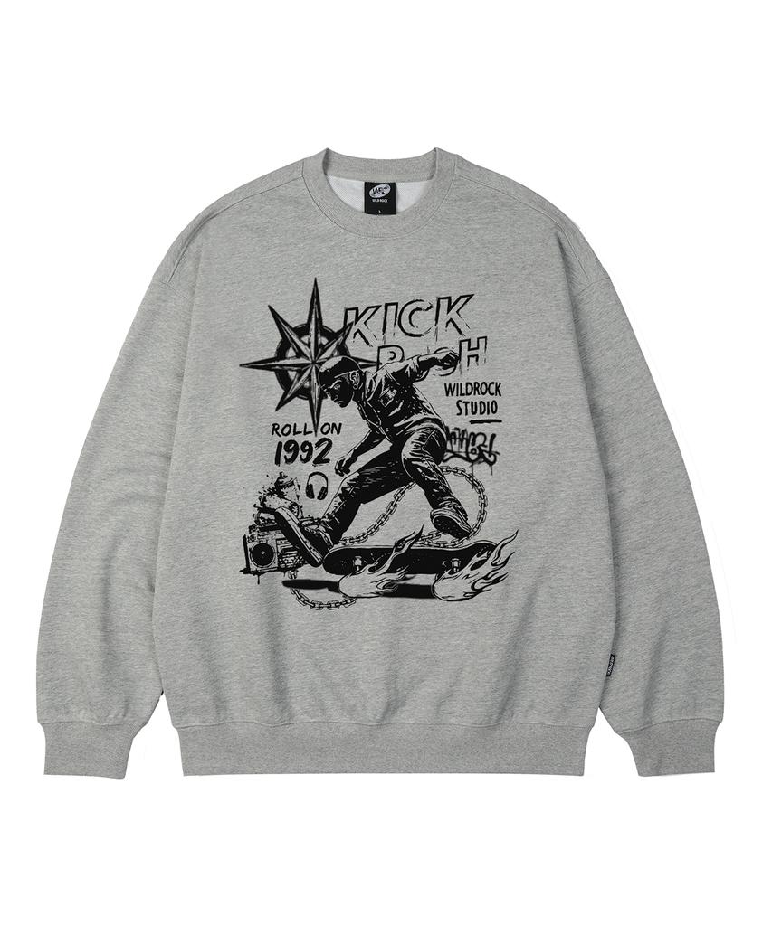 WILDROCK Kick Push Oversized Sweatshirt_9 Col (B Type)