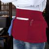 Half Apron 3 Pockets Adjustable Men Kitchen Women Waitress Waiter Strap Chef Cafe Restaurant