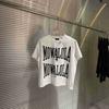 Mowalola White Double Sweat T-shirt slim opium yvl style visual department men and women the same style