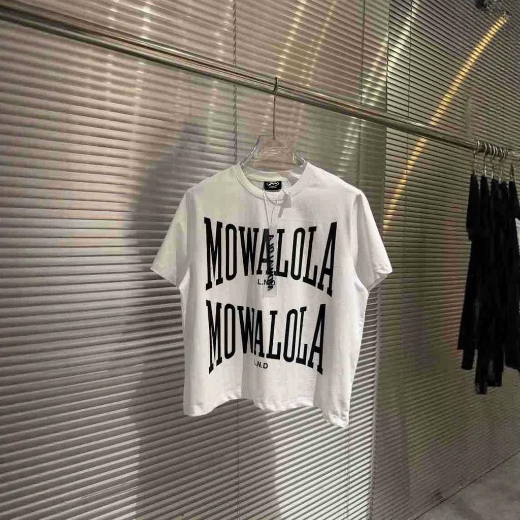 Mowalola White Double Sweat T-shirt slim opium yvl style visual department men and women the same style