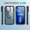For iPhone 13 Pro Case Compatible with MagSafe Lens Frame Kickstand TPU+PC Shockproof Phone Cover