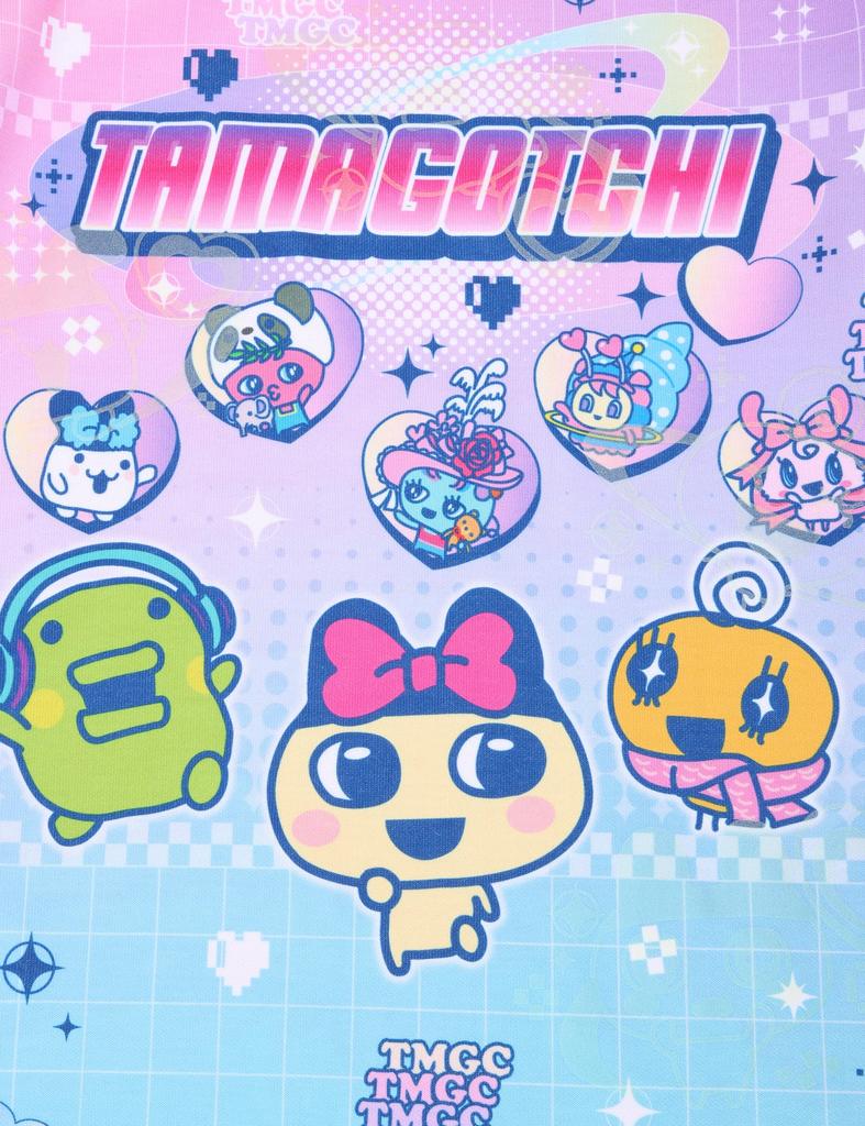 Тамагочи Светящийся картонный трикотажный длинный рукав пижамы 562 [Bandai] для девочек