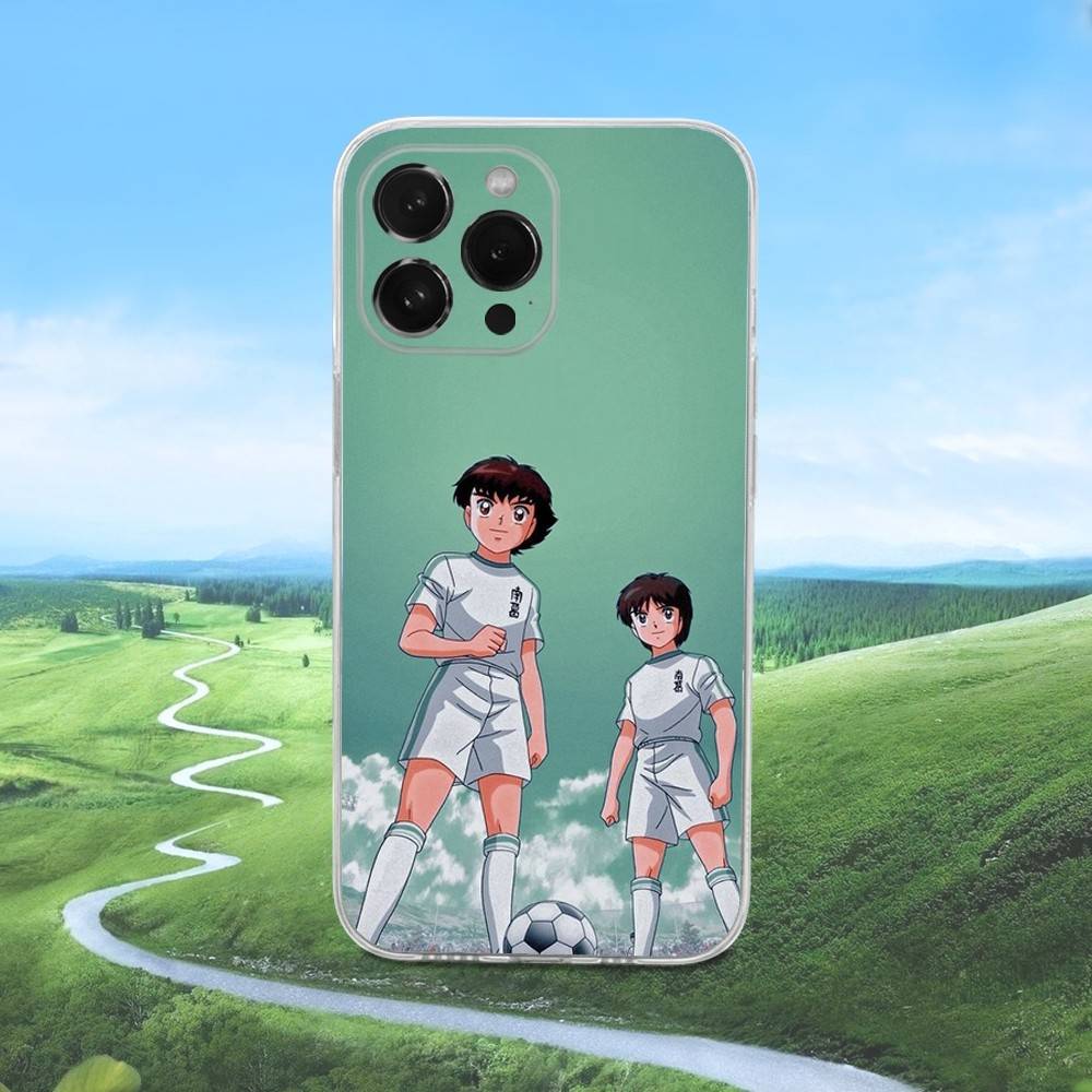 C-Captains Anime T-Tsubasas Phone Case For iPhone 16,15,14,13,12,11 Pro,Max,Plus,X,XS,XR,SE,Mini Transparent Silicone Soft