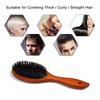 Air Cushion Hairbrush Paddle Comb Natural Bristle Hair Brush for Scalp Massage Wooden Handle Hair