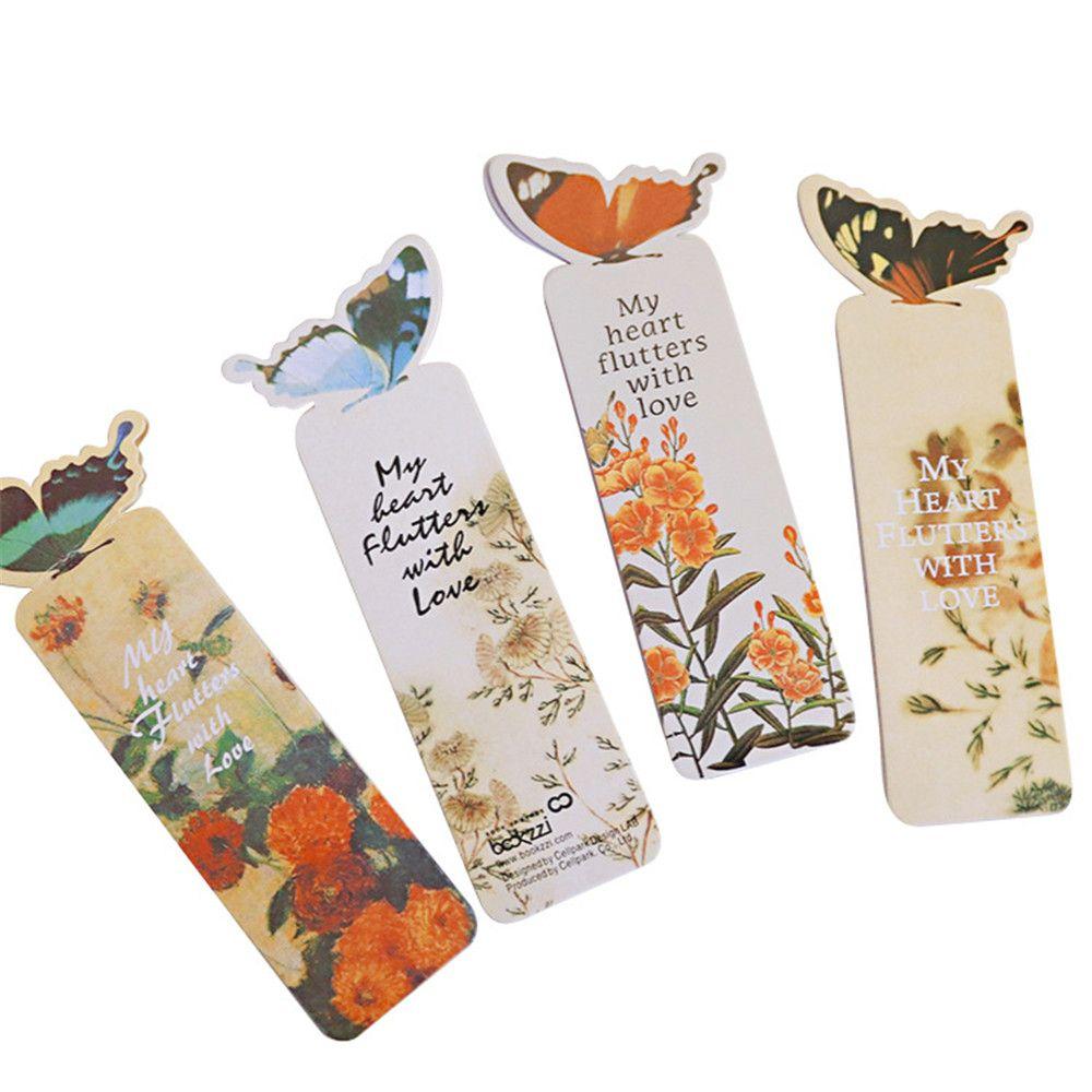 Fashion Student Cute 3D Butterfly Bookmarks Paper Bookmark Stationery Bookmark