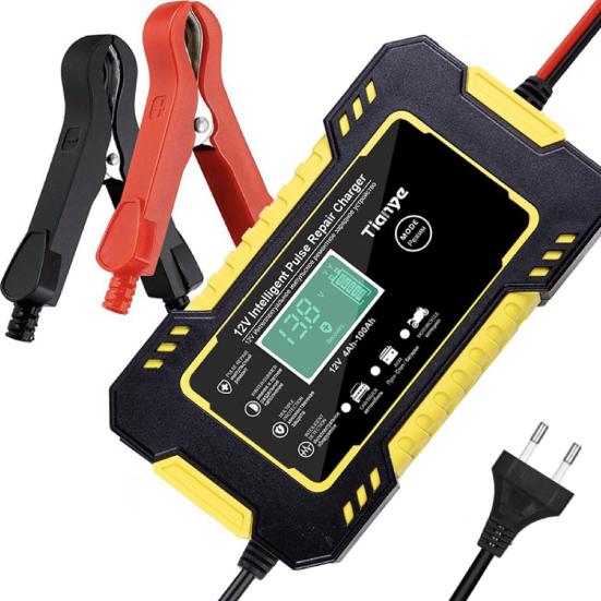 Автомобильное зарядное устройство с сенсорным экраном, интеллектуальное, простое в использовании, хорошая изоляция, ЖК-дисплей, быстрая зарядка, автомобильное зарядное устройство