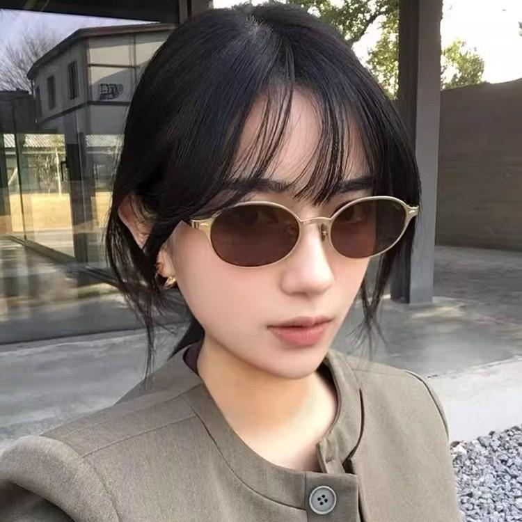 Retro Leopard Print Small Frame Cat Eye Glasses Myopia Glasses Frame No Degree