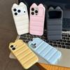 Удачливые кошачьи ушки на чехол для мобильного телефона Apple Pro Max дофамин iPhone / мягкий чехол противоударный