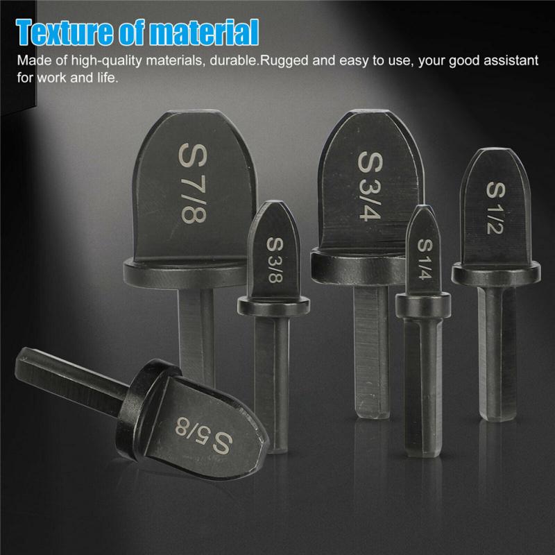 6 шт., набор сверл для медных трубок кондиционера, расширитель, обжимной инструмент