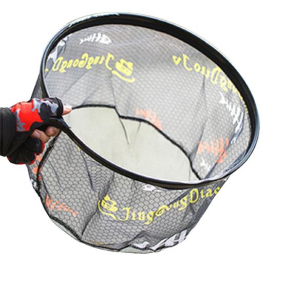 Fishing Landing Net Anti-hook Strong Load-bearing Ultra-light Aluminum Alloy Black Carp Sturgeon Fishing Landing Net Angling Tools