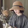 Новая простая шляпа от солнца в стиле Хепберн, складная шляпа, шляпа-ведро с волнистыми полями, дорожная, для уличной съемки, пляжная шляпа от солнца