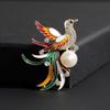 Exquisite Phoenix Collar Brooch: Retro National Style Animal Pin