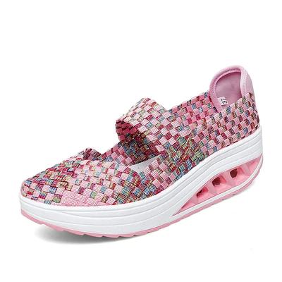 2025 Новая женская обувь Ручной работы Повседневная обувь Толстая подошва Дышащие Одинарные сандалии Слипоны Ленивая обувь для путешествий Chaussure Femme