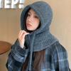 Ear Protection Knitted Hat Women's Autumn and Winter Windproof Plush Thread Lei Feng Hat