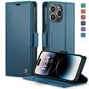 CaseMe-023 Для iPhone 13/14/15/16/16e/17e /17 Pro Max Роскошный чехол из ПУ кожи Подставка Держатель для карт Кошелек Защитная оболочка