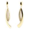 [L7660] - White Gold Plated 'Sissi' Earrings