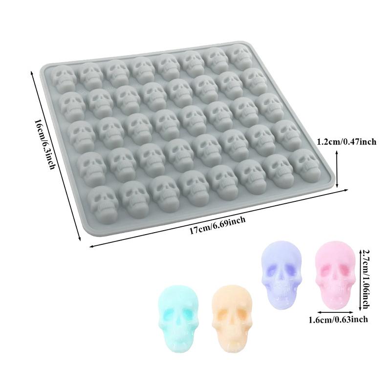 Силиконовая форма для выпечки Хэллоуин Тыква Череп Летучая мышь Шоколад - Один большой Паук, Светло-фиолетовый, Разные стили, Кухонный инструмент для выпечки