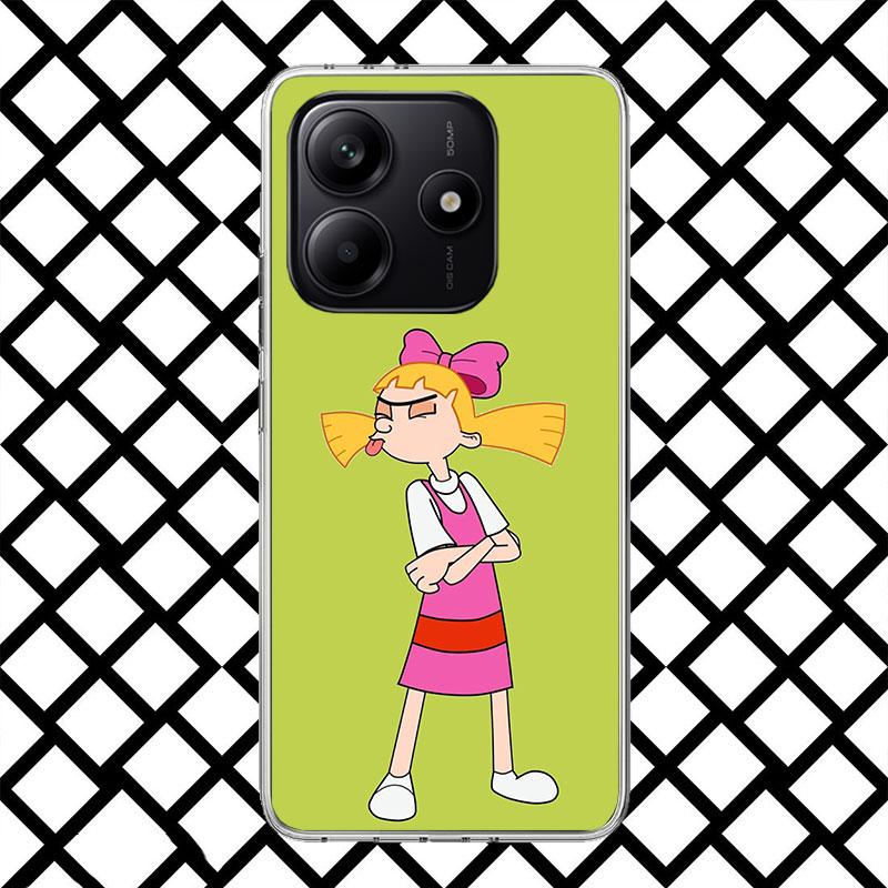 Мультяшный чехол для телефона Hey Arnold для Xiaomi Redmi Note 15 14 14S 13 12 12S 11 Pro Plus 11E 11T 11S 10S 5G Мягкий чехол Fundas