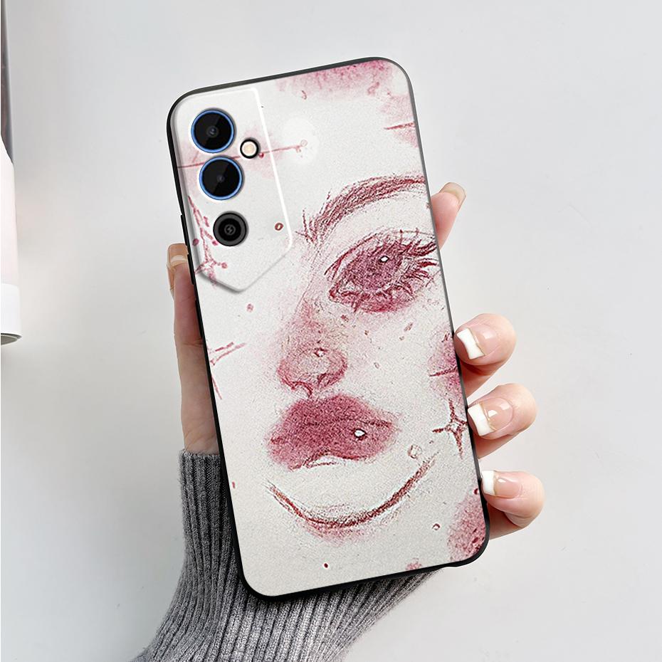 Чехол для Tecno Pova Neo 2 Pova Neo2 LG6n Черный ТПУ Мягкий Силиконовый Чехол для Телефона Для Tecno Pova Neo 2 Coque Защитный Fundas