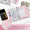 Budget Binder Cash Envelopes for Budgeting Money Organizer Portable A6 Loose-leaf Leather Money Organizer Notebook