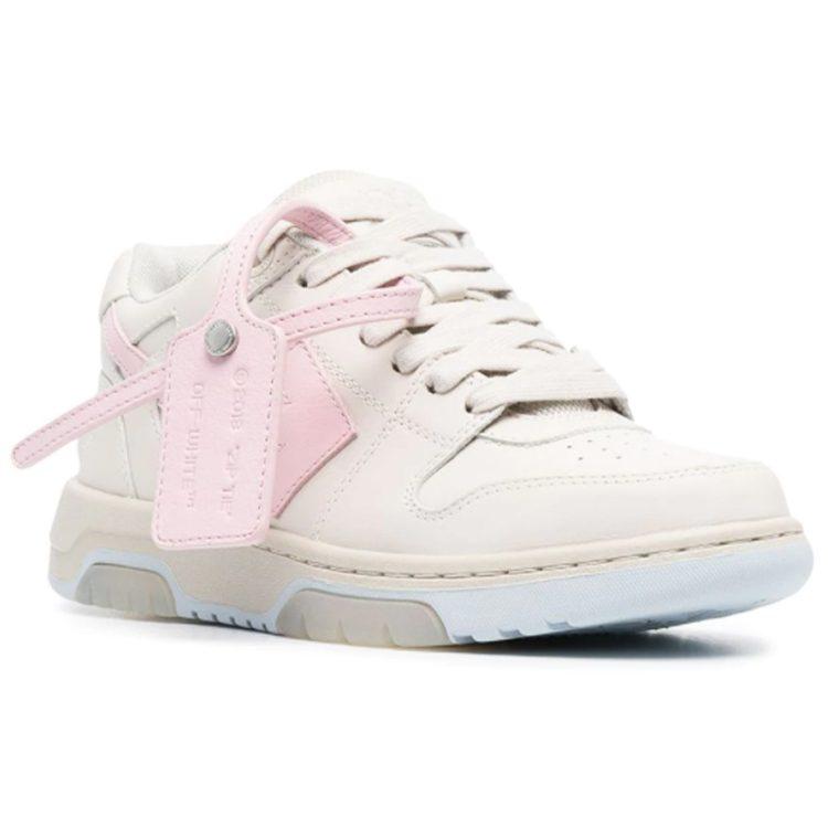 OFF WHITE OFF THITE Кроссовки с принтом стрелки Out Of Office Низкие Розовые Женские OWIA259S21LEA0016130