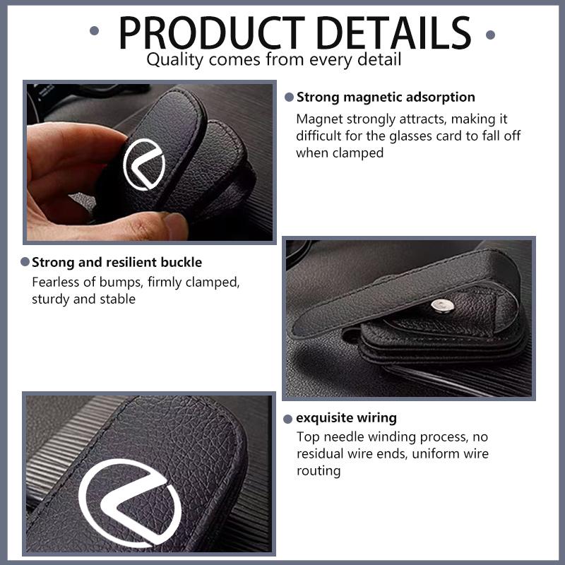 For Lexus Car Sun Visor Glasses Box Sunglasses Clip Auto Accessories CT ES GS NX IS250 RX350 IS200 LX570 UX250h CT200h AEU1