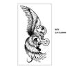Xqb Black Skull Animal Eagle Snake Water Transfer Tattoo Simulation Disposable Tattoo Sticker