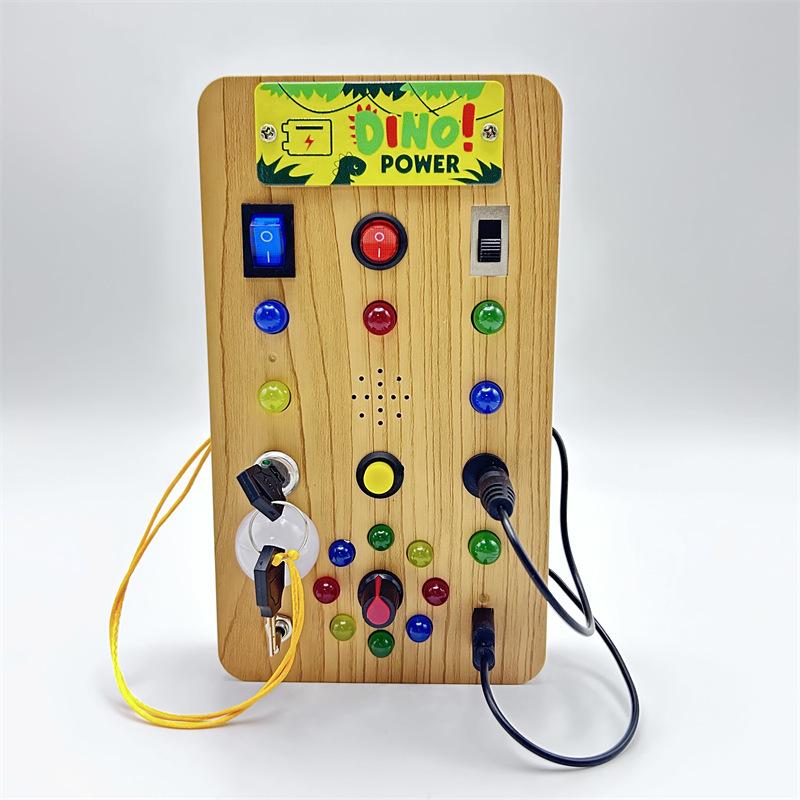 Cross-border Children's LED Interactive Busy Board Educational Toy