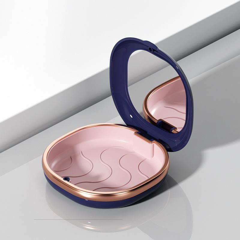 1 шт. Футляр для брекетов с зеркалом, коробка для зубного ретейнера, магнитный контейнер для элайнеров, контейнер для кап для зубов, дорожный футляр для зубных протезов