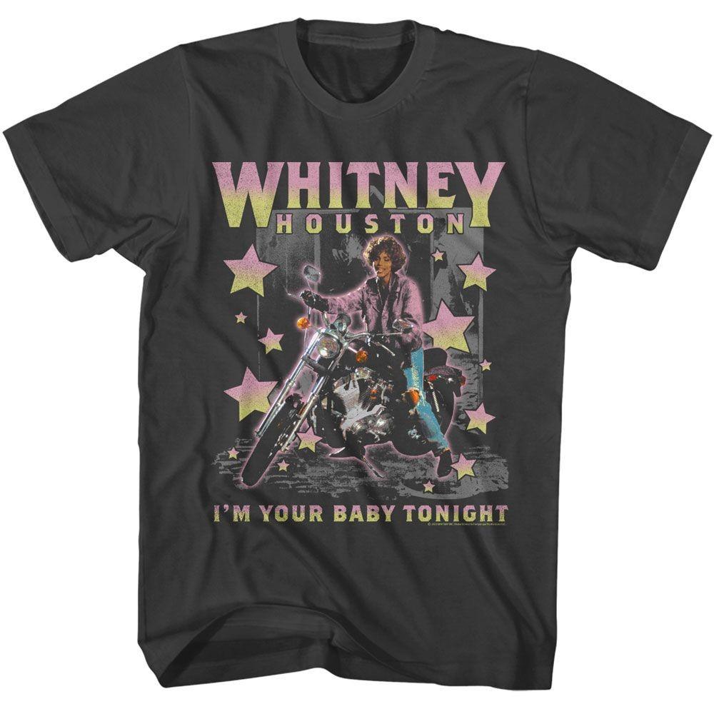 Whitney Houston Motorcycle Stars T-Shirt
