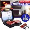 Car LED Tail Lights Wireless Magnetic Trailer Taillight Kit with Lasting Battery Fast Charging Weatherproof Vehicle Lights for Trucks Boats RVs