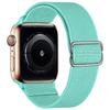 Adjustable Apple Watch Strap with Japanese Buckle - Single Loop Woven Elastic Nylon Compatible with iWatch