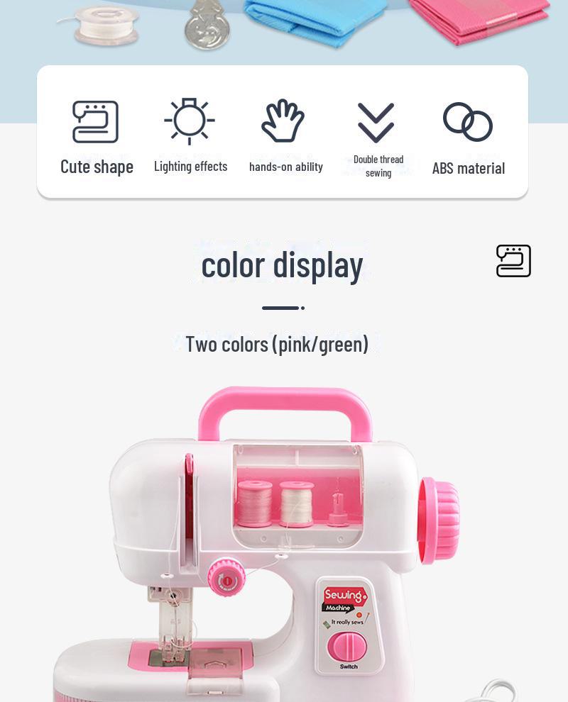 Детская электрическая двухниточная швейная машинка своими руками: Имитация легкого небольшого прибора для шитья в домашних условиях, идеальная игрушка ручной работы для девочек.
