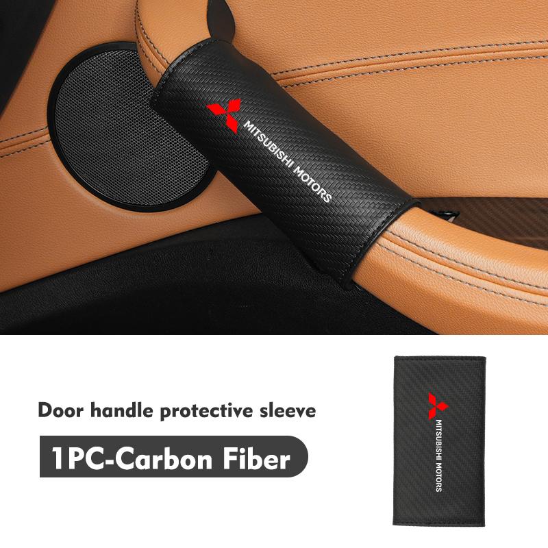 Cxdjmy1 Кожаный Защитный Чехол Накладка на Ручку Двери Автомобиля Для Mitsubishi Outlander Lancer Cross Colt Xpander Mirage Attrage