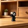 Микро-ландшафтные украшения 3D-печатное украшение Череп Жнеца, с декором в виде крыльев летучей мыши, Прочные изделия из смолы, Милая готическая фигурка на стол, для Хэллоуина